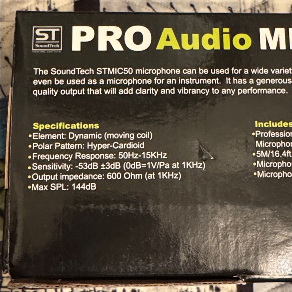 Sound Tech Pro Audio Microphone - Picture 6 of 8